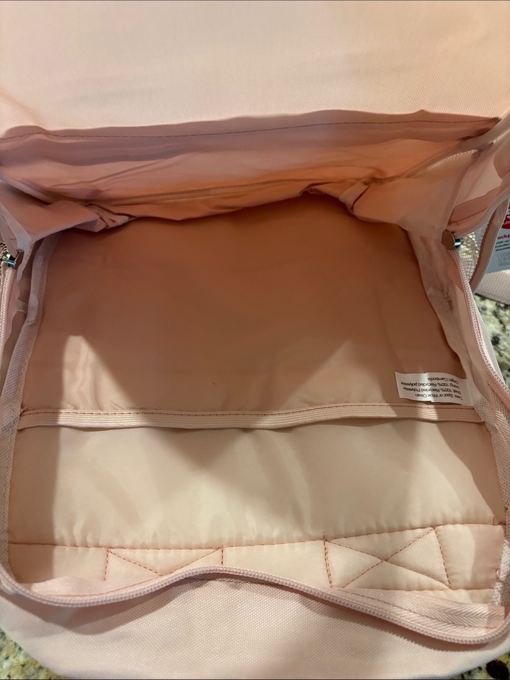 Target Deal Worthy Light Pink Backpack with Gray Trim - Picture 5 of 5